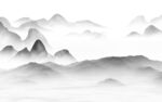 新款 中式灰色山水 TiF分层
