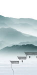 爆款 高端山水玄关 TIF分层