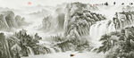 山水水墨画