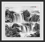 水墨山水画 