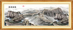 国画长城山水画