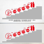学校楼梯文化墙