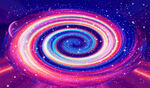 炫彩旋涡星空背景墙