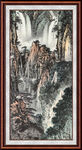 聚宝盆山水画
