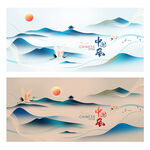 中国风展板