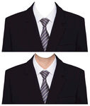 男人证件照西装衣服素材psd