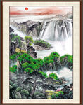 巨幅山水画 