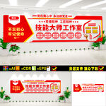 技能大师工作室文化墙