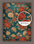 中国风传统古典花纹图案底纹