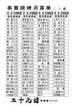 烧烤菜单