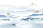水墨山水画