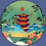 圆形装饰画  