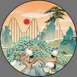 圆形装饰画  