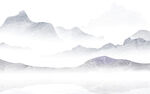 新中式石纹水墨山水背景