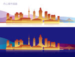 舟山城市插画