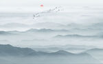 山水水墨画