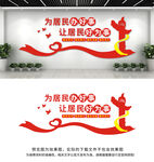 社区便民服务中心文化墙