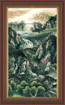 国画山水画 