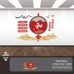 文明和谐社区文化墙