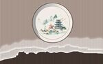 新中式现代电视背景墙