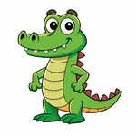 矢量动物远古动物卡通可爱的恐龙