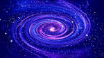 紫蓝旋涡星空