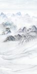 复式大理石纹山水背景墙