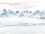 新中式石纹水墨山水