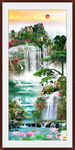 玄关旭日东升 山水风景壁画