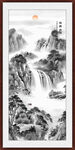 玄关水墨山水画