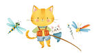 小猫钓鱼