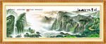 国画山水壁画