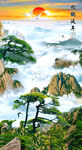 黄山迎客松 