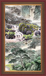 山水瀑布图