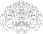 牡丹香囊刺绣