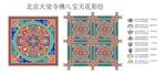 大觉寺清代佛八宝天花彩绘