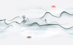 新中式水墨山水画