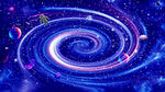 旋涡宇宙星空背景墙