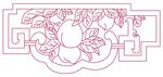 寿桃花纹
