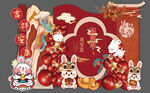 中式兔宝宝生日宴