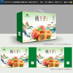 桃子礼盒包装设计