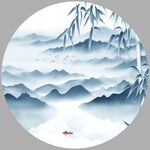 新中式水墨画