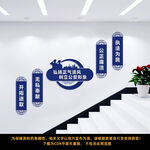 公安局楼梯文化墙