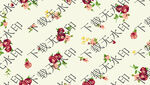 红色碎花