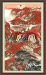 竖幅山水