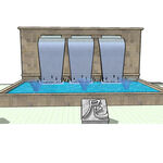 sk建模水系喷泉