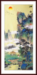 国画水墨玄关山水
