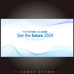 蓝色线条唯美动感科技背景