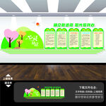 心灵驿站文化墙