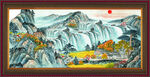国画山水风景 